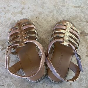 Gladiator chrome toddler sandals